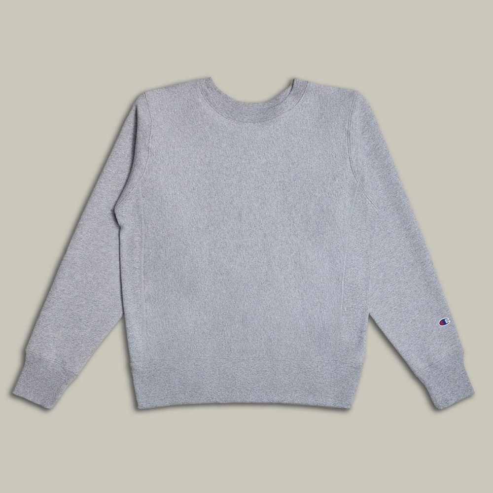 Champion Reverse Weave Crewneck Sweatshirt, Gray, Men’s M